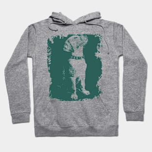 Green cool dog Hoodie